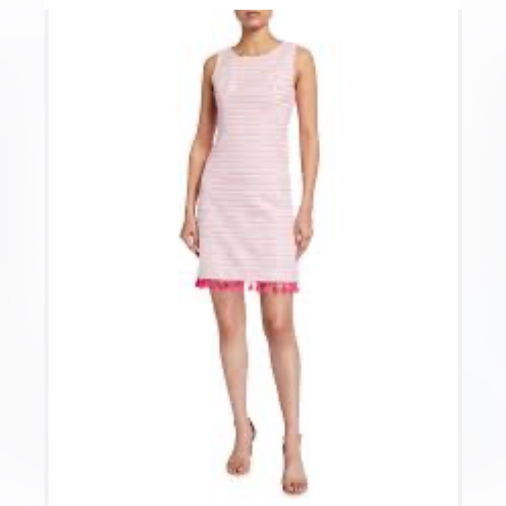 Eliza J size 12 pink mini dress with fridge